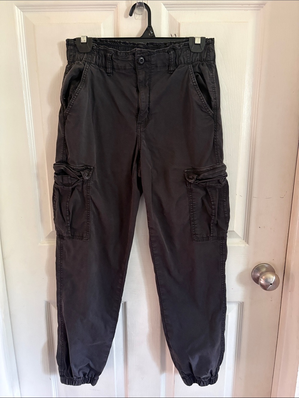 American Eagle Outfitters Black Cargo Joggers